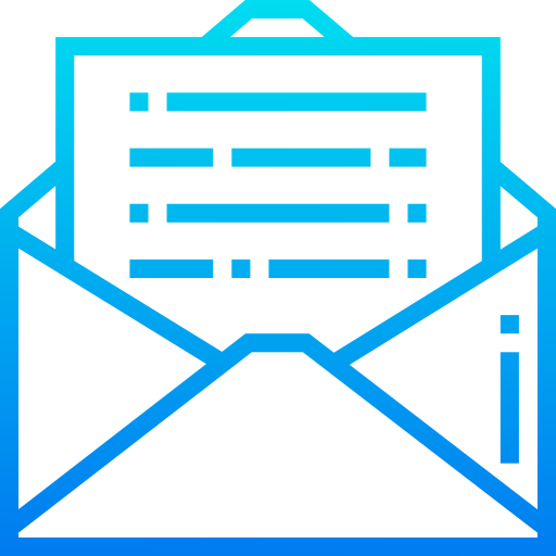 mail srip Gradient icon