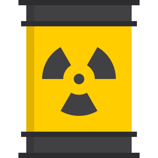 Radioactive srip Flat icon