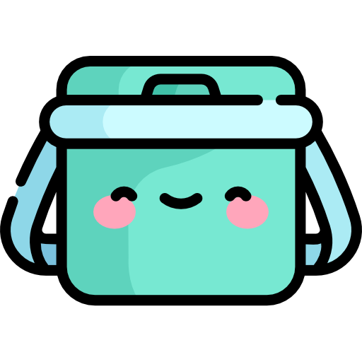 Ice box Kawaii Lineal color icon