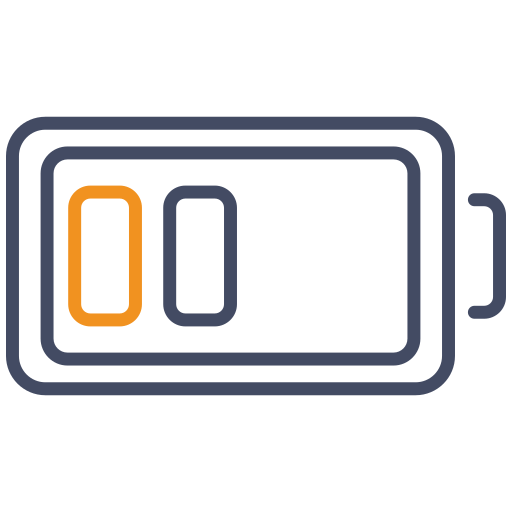 niedriger batteriestatus Generic color outline icon