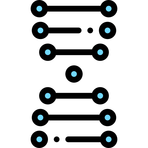 adn Detailed Rounded Lineal color icona