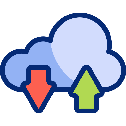 Cloud Basic Accent Lineal Color icon