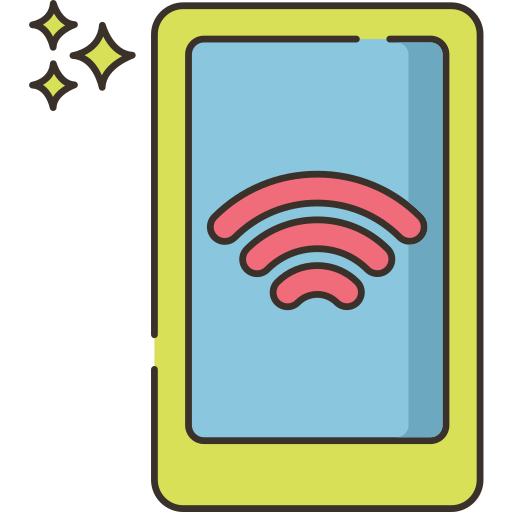 Wifi Flaticons Lineal Color icon