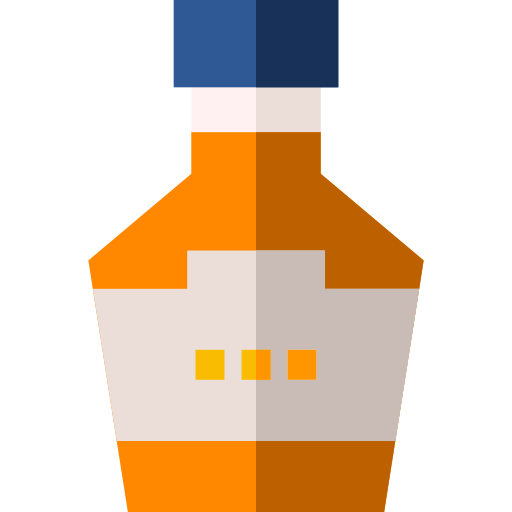 whiskey Basic Straight Flat icon