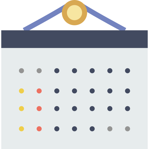 kalendarz Basic Miscellany Flat ikona