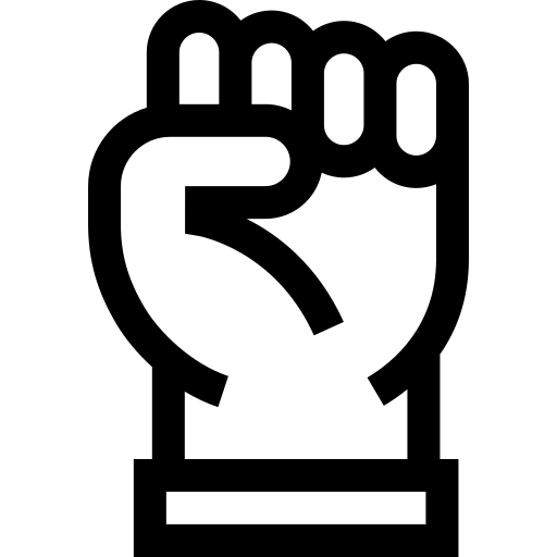 poing Basic Straight Lineal Icône