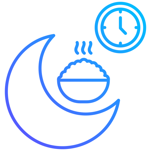 Iftar Generic gradient outline icon