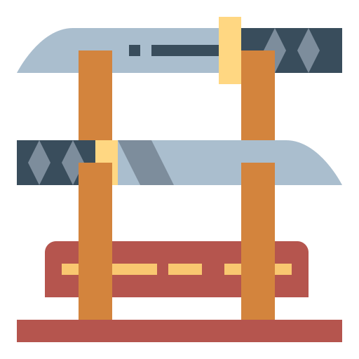 Katana Smalllikeart Flat icon