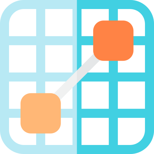 Spreadsheet Basic Rounded Flat icon