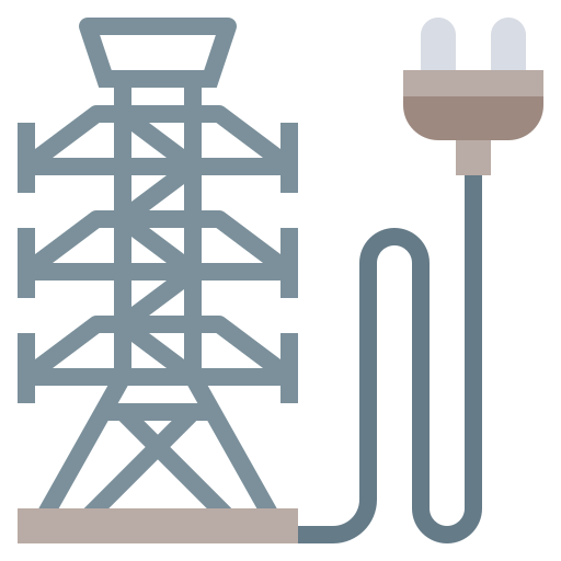 energiecentrale Surang Flat icoon