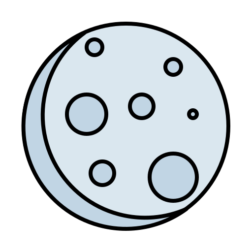 Moon Generic color lineal-color icon