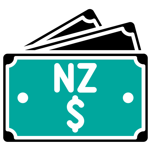 neuseeland dollar Generic color fill icon