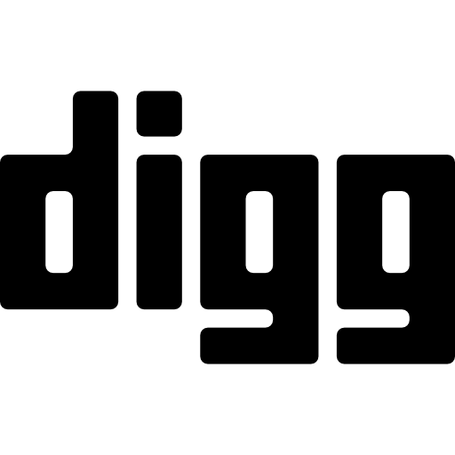 digg Basic Rounded Filled Icône