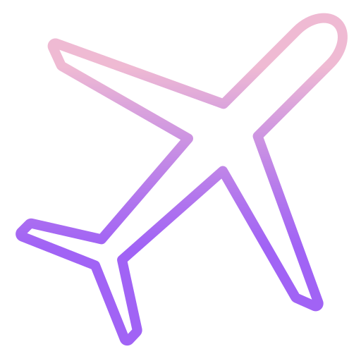 Avião Icongeek26 Outline Gradient Ícone