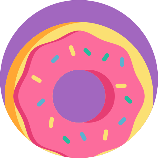 donut Detailed Flat Circular Flat Icône