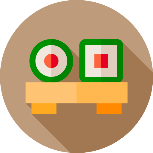 sushi Flat Circular Flat icon