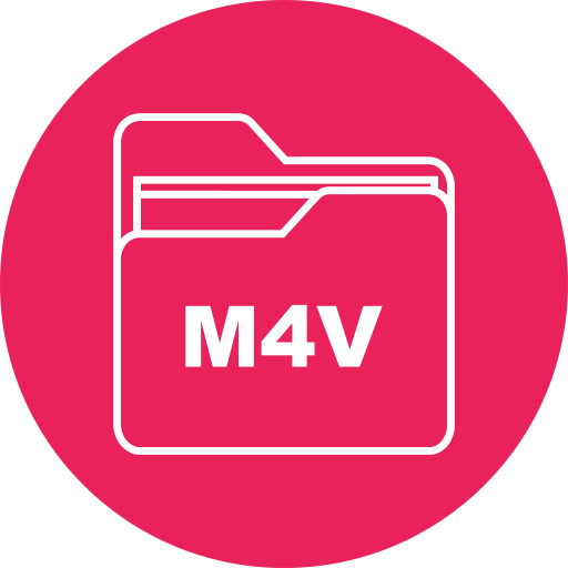 m4v Generic color fill icon