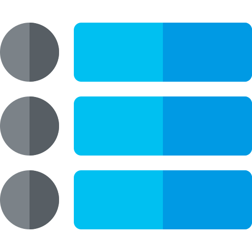 menu Basic Rounded Flat ikona