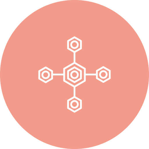 biomolecolare Generic color fill icona