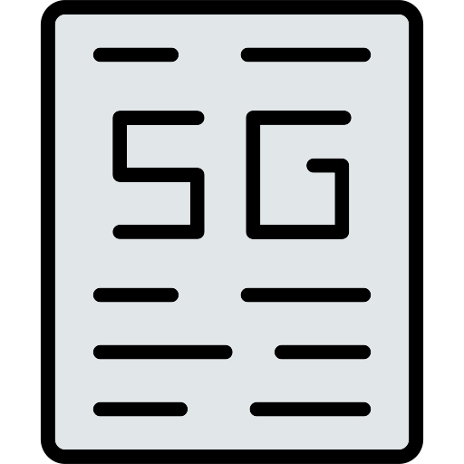 5g Generic color lineal-color icon