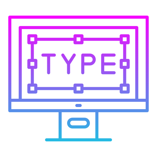 Type Generic gradient outline icon