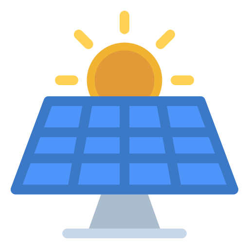 Solar panel Generic color fill icon