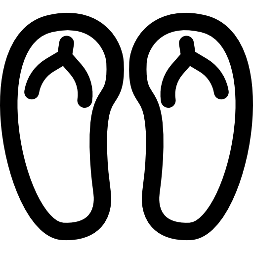 Flip flops Curved Lineal icon