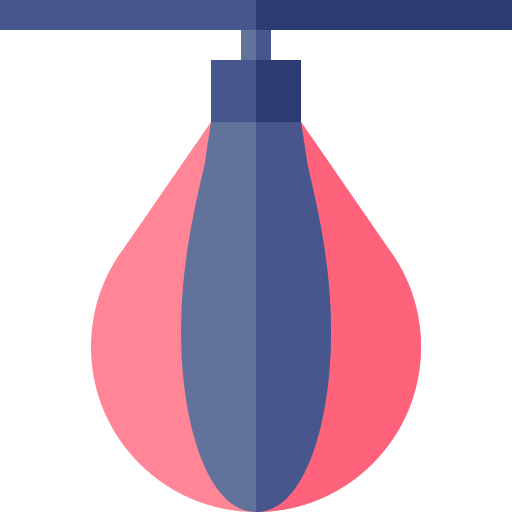 Punching ball Basic Straight Flat icon