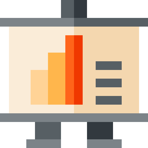 Presentation Basic Straight Flat icon