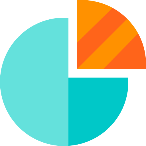 Pie chart Basic Straight Flat icon