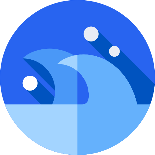 Surf Flat Circular Flat icon