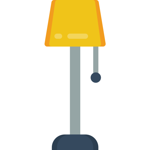 Lamp Basic Miscellany Flat icon