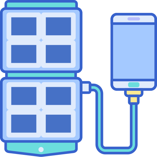 panneau solaire Flaticons Lineal Color Icône