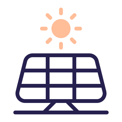 Solar panel Generic color lineal-color icon