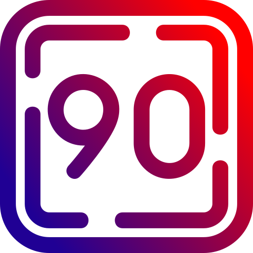 90 Generic gradient outline icon