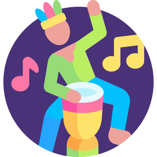 Dancing Detailed Flat Circular Flat icon