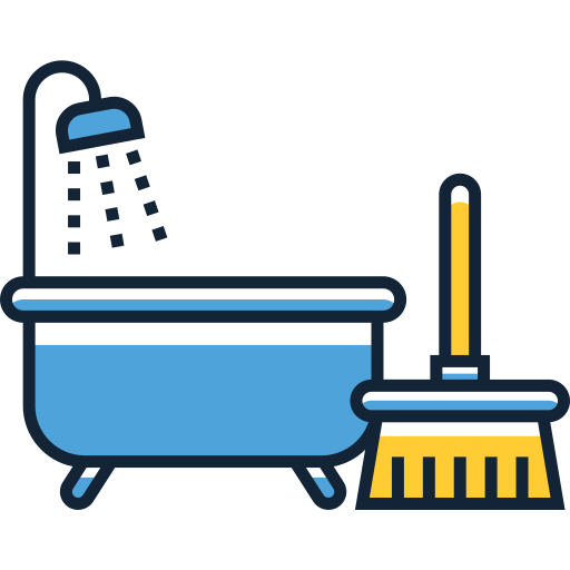 Bathroom Flaticons Lineal Color icon