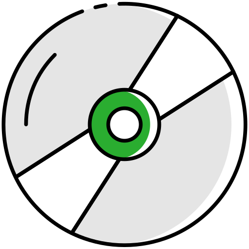 cd Generic color lineal-color icon