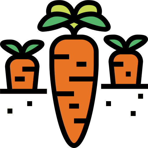 Carrot Smalllikeart Lineal Color icon