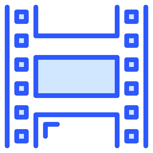 영화 릴 Generic color lineal-color icon