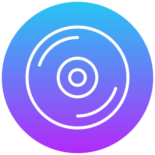 Vinyl record Generic gradient fill icon