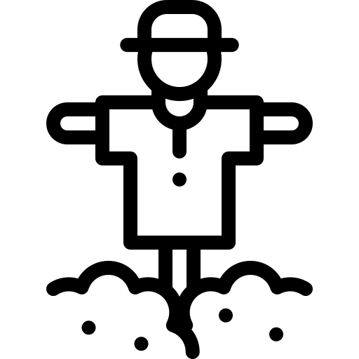 spaventapasseri Detailed Rounded Lineal icona