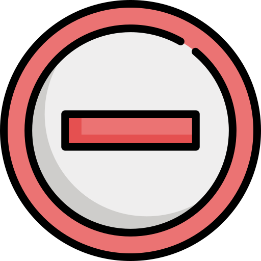 No entry Special Lineal color icon