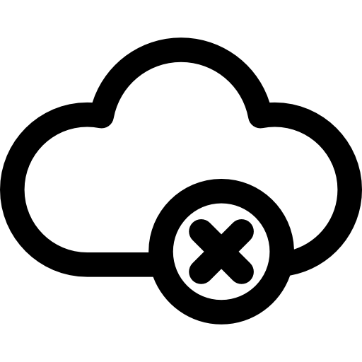 cloud computing Vector Market Bold Rounded Icône