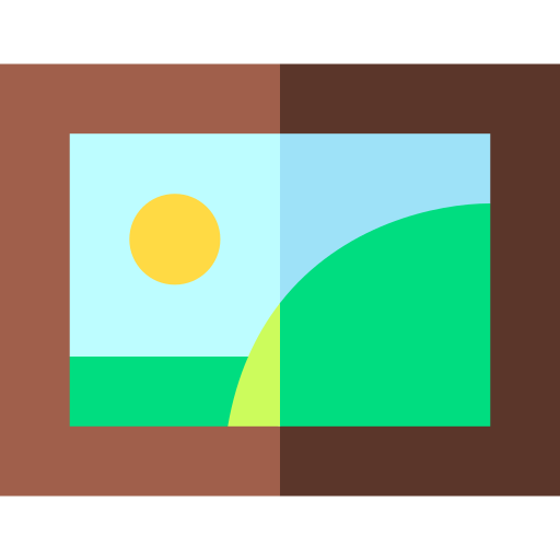 Picture Basic Straight Flat icon