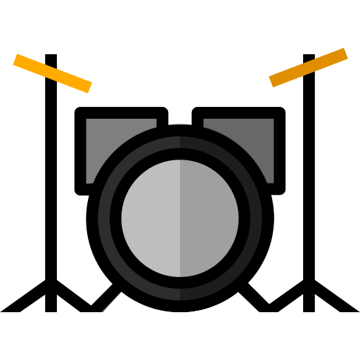 Drum set Andinur Lineal color icon