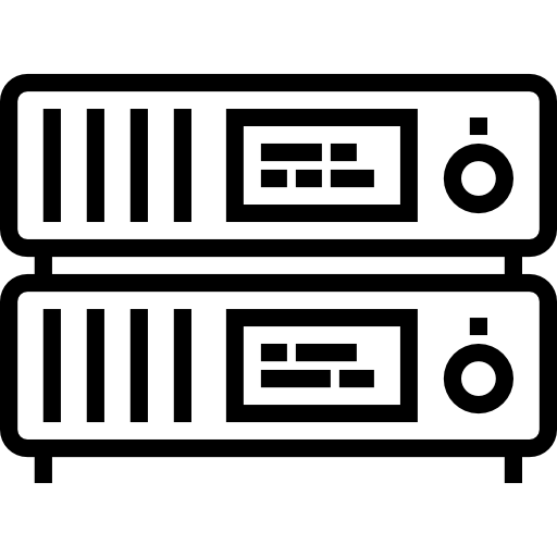 server Detailed Straight Lineal icoon