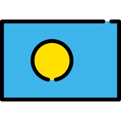 palau Flags Rectangular icon