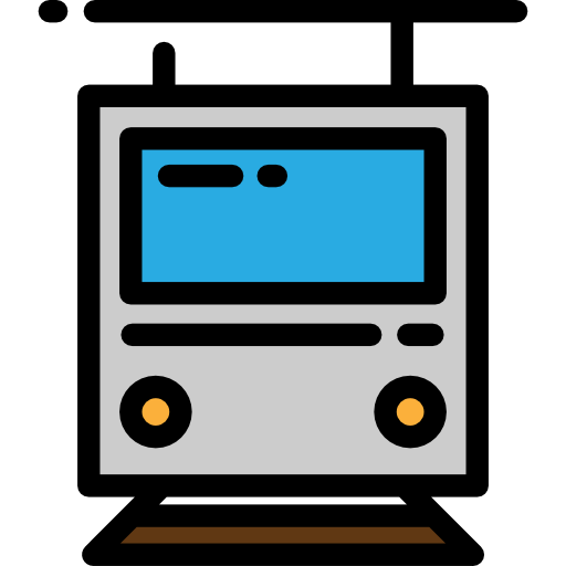 straßenbahn Detailed Rounded Lineal color icon