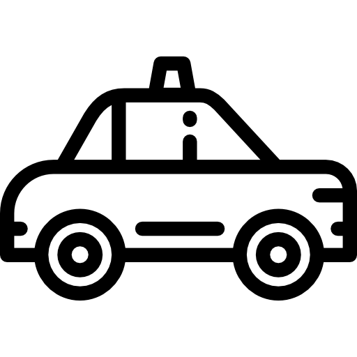 taxi Detailed Rounded Lineal icon